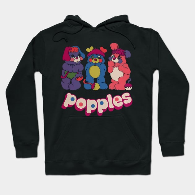 Popples Cute Bear Hoodie by minimalistix